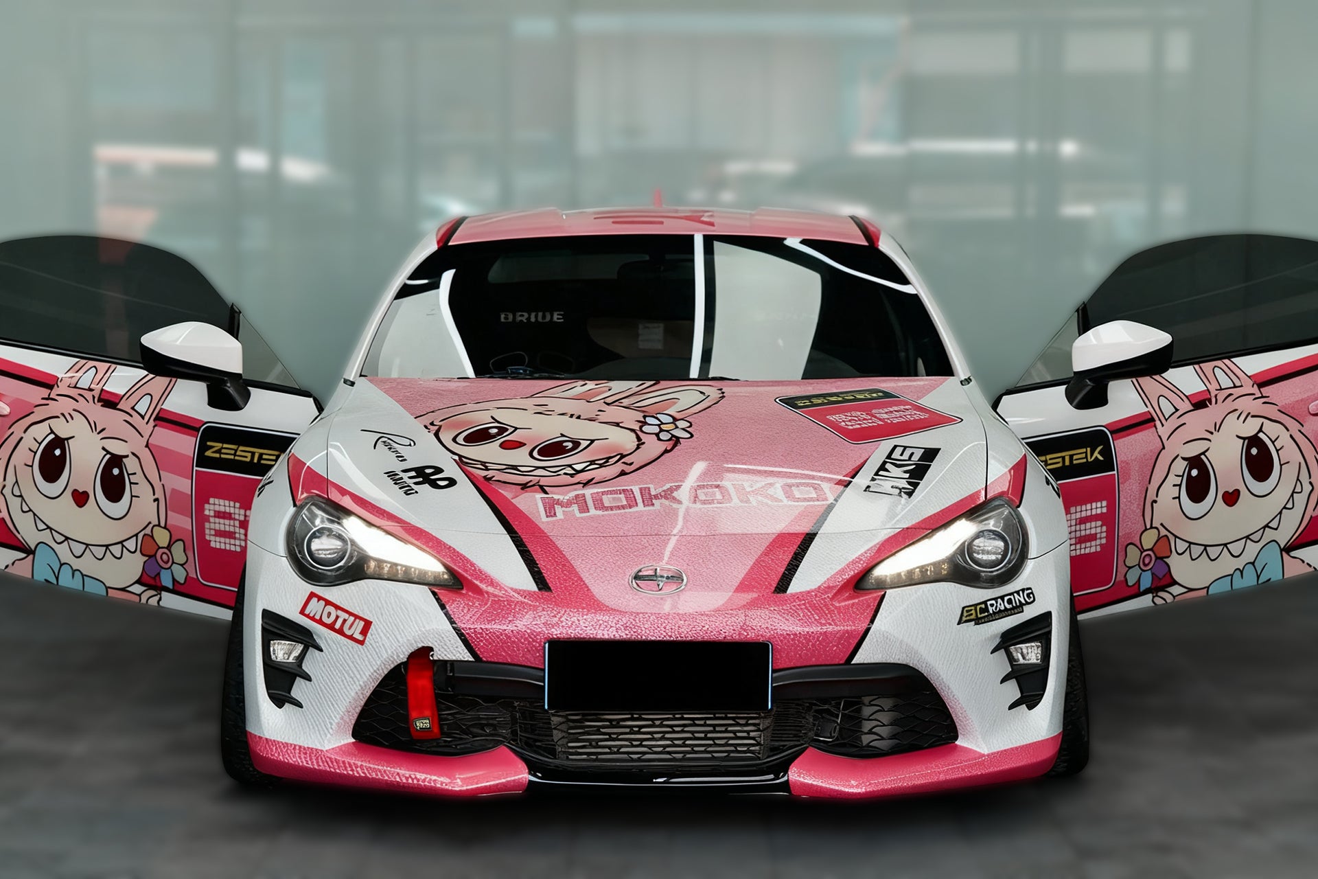 Pink Labubu Car Wrap [UW-51]
