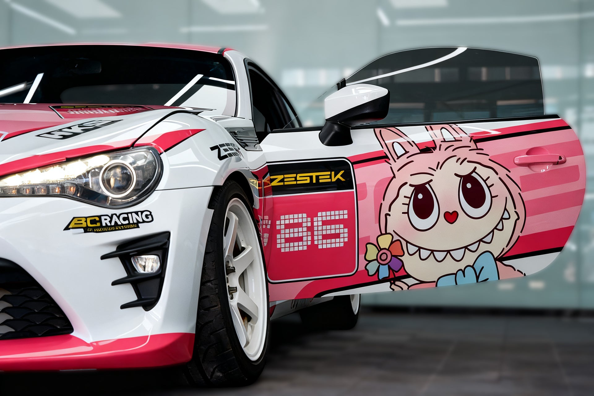 Pink Labubu Car Wrap [UW-51]