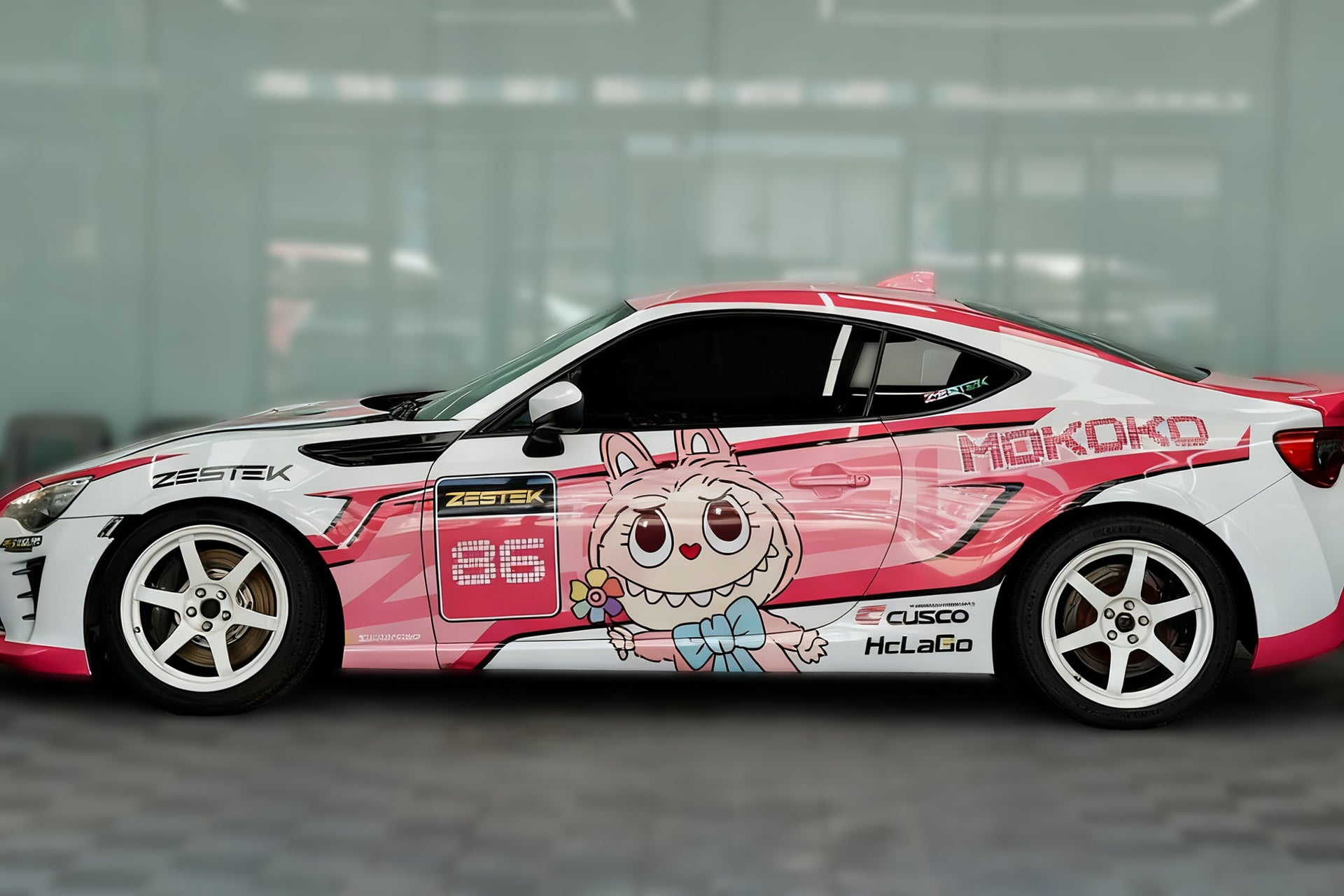 Pink Labubu Car Wrap [UW-51]