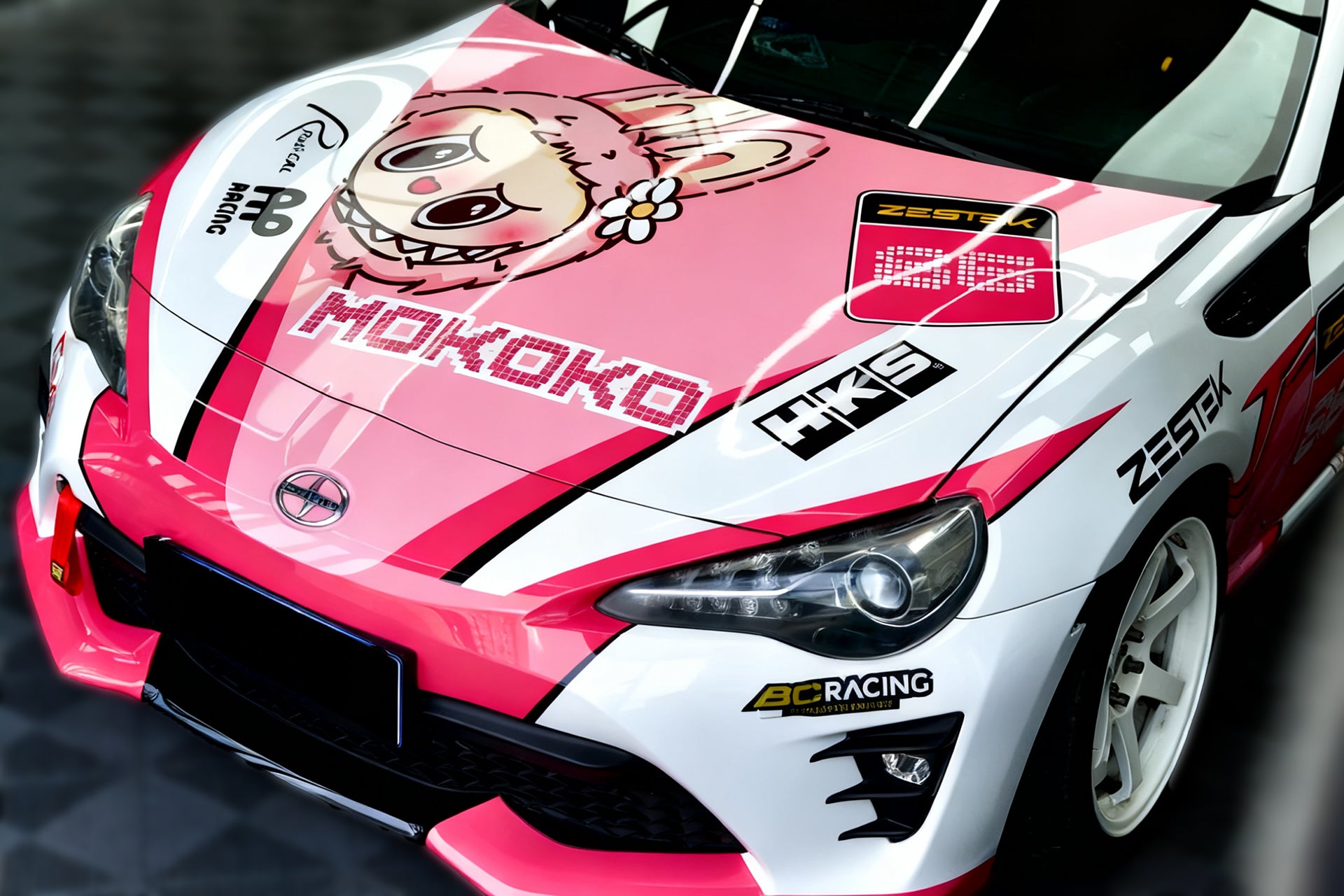 Pink Labubu Car Wrap [UW-51]