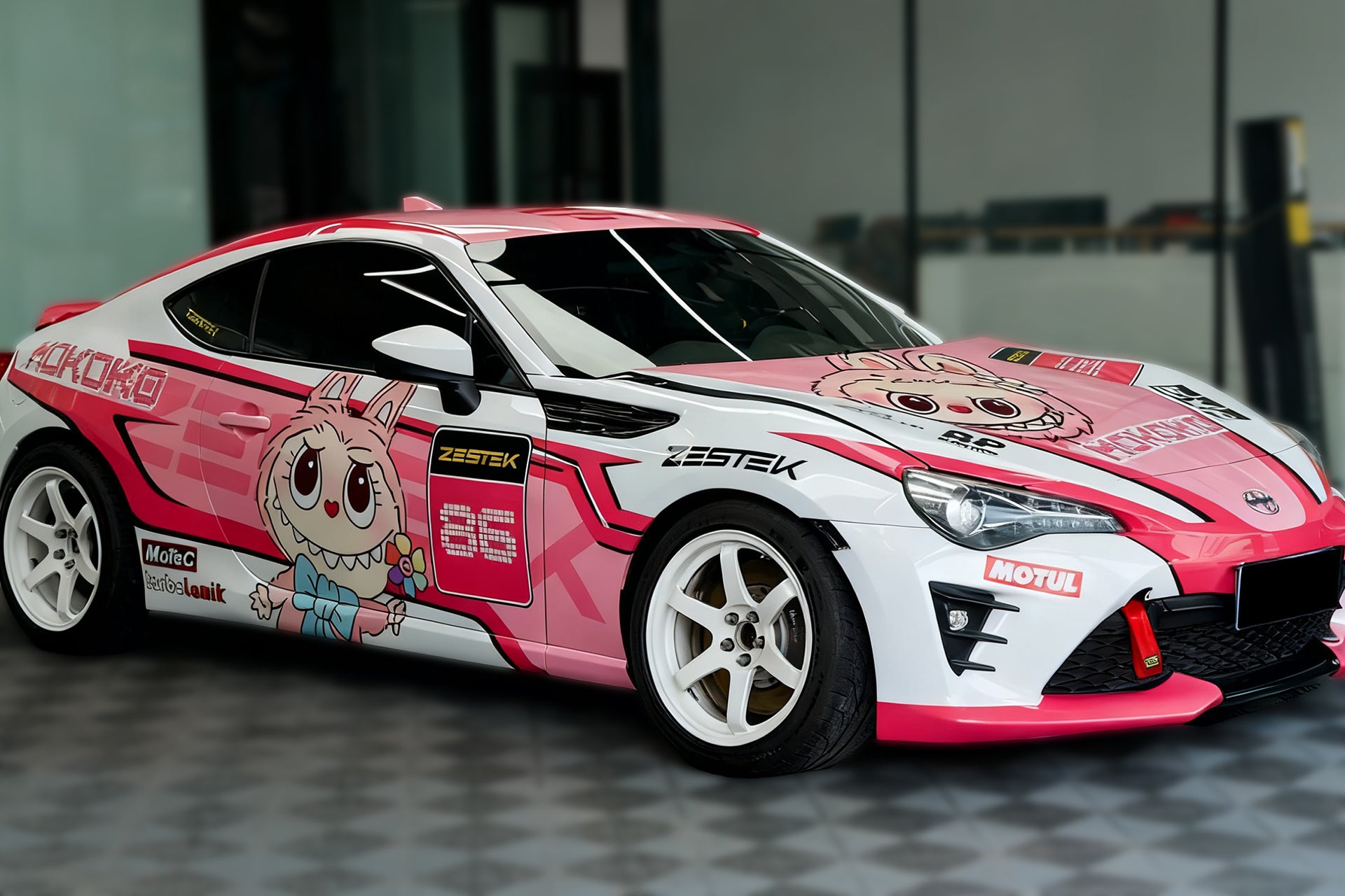 Pink Labubu Car Wrap [UW-51]