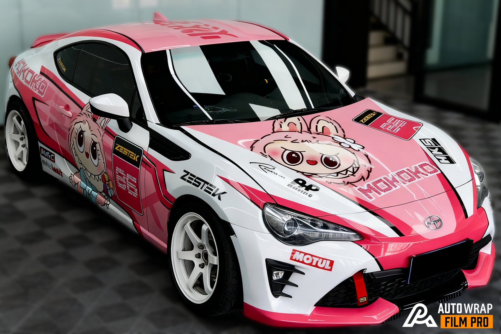 Pink Labubu Car Wrap [UW-51]