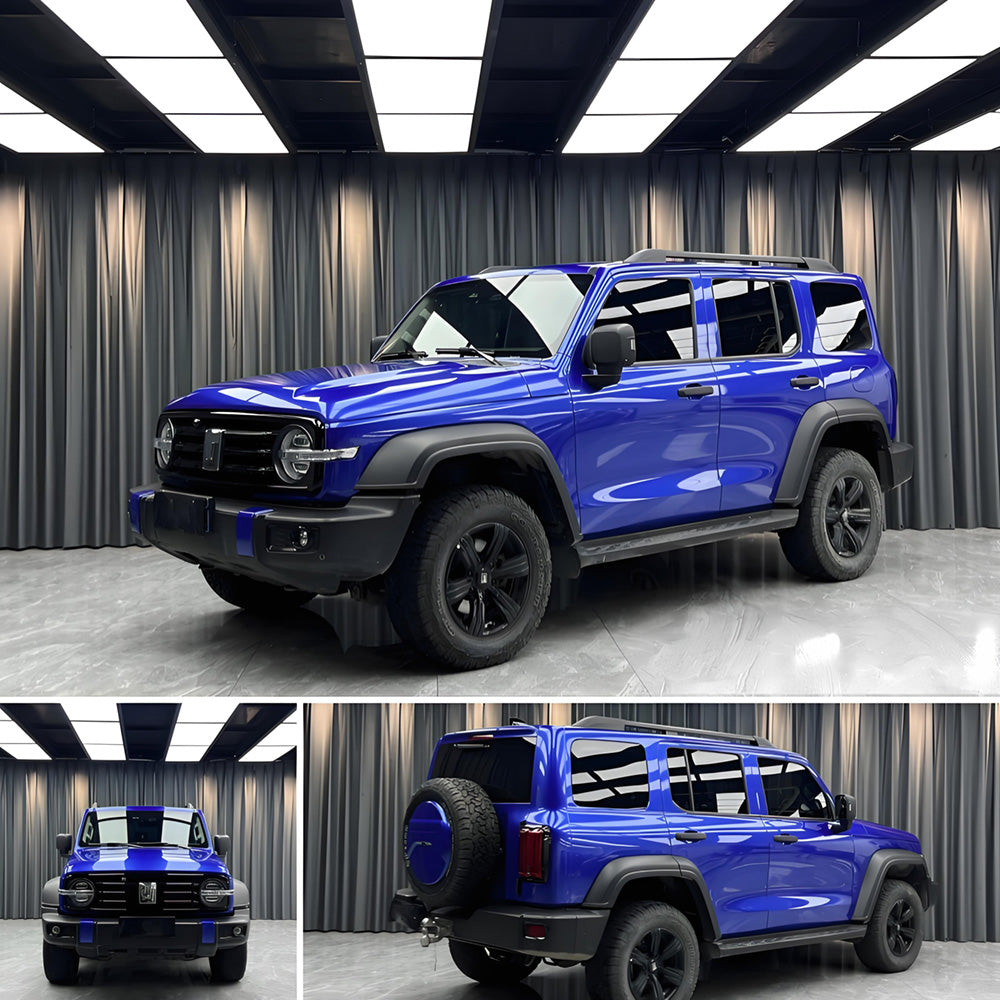 Car Blue Wraps Series