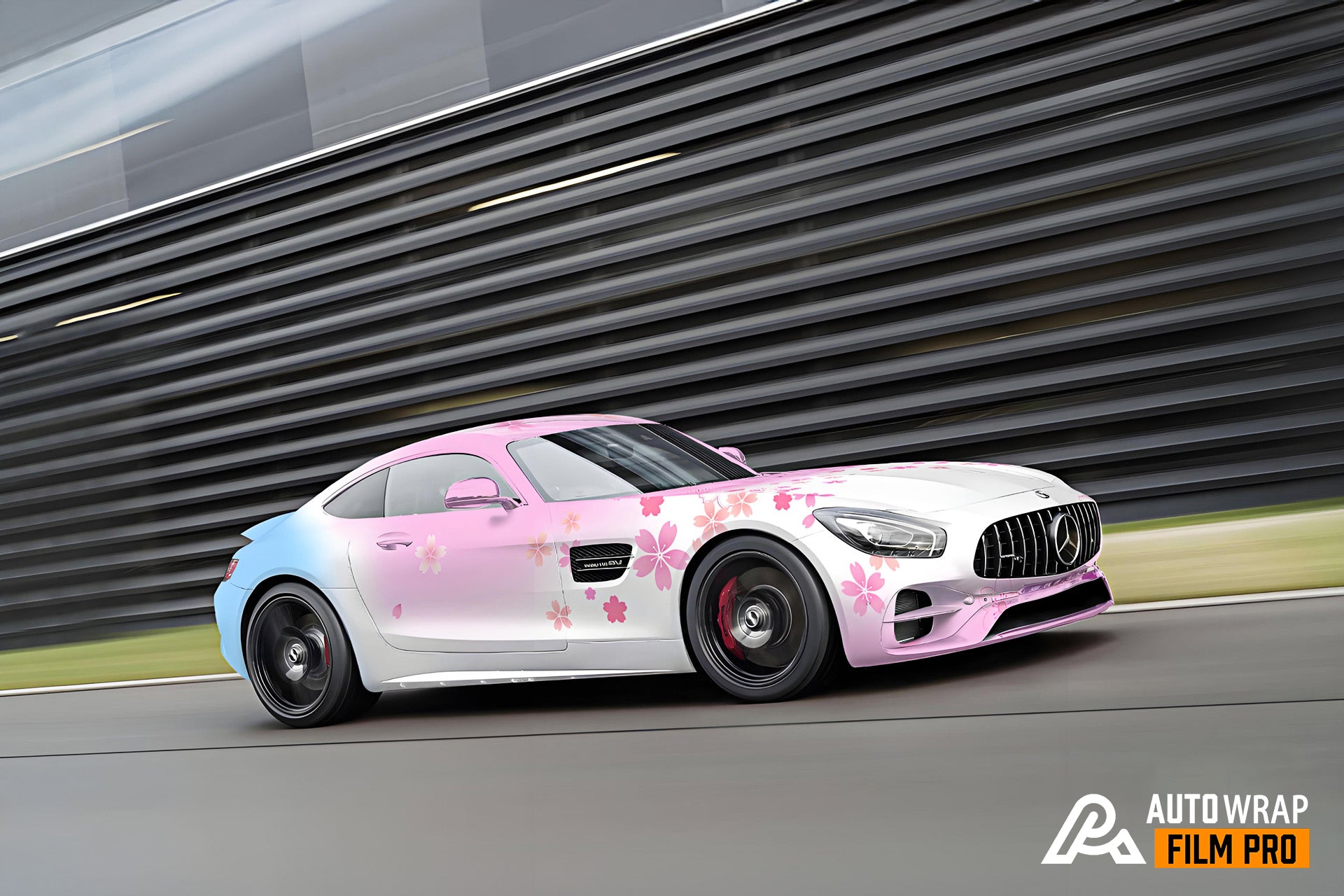 桜フルサイズカーラップ