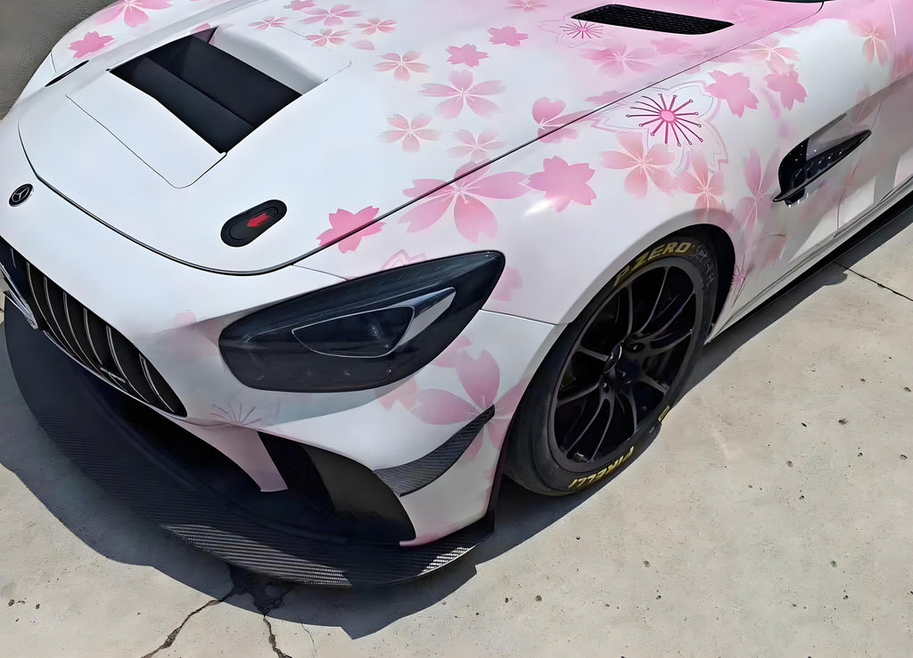 桜フルサイズカーラップ