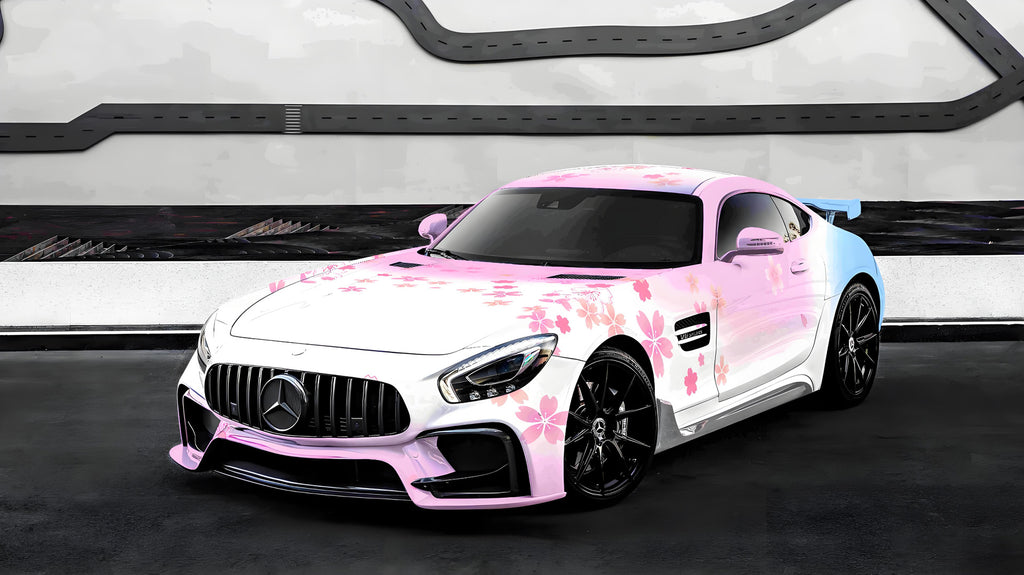 桜フルサイズカーラップ