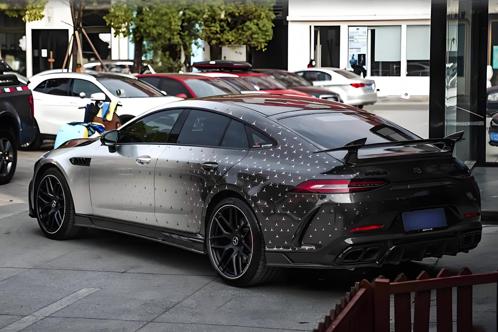 Grey Black Starry Gradient Full Size Car Wrap [UW-28]
