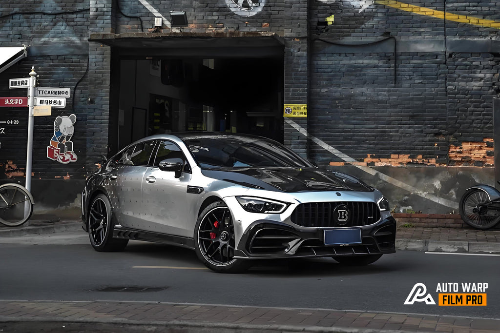Grey Black Starry Gradient Full Size Car Wrap [UW-28]