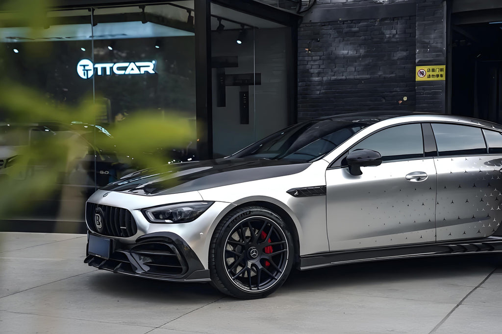 Grey Black Starry Gradient Full Size Car Wrap [UW-28]