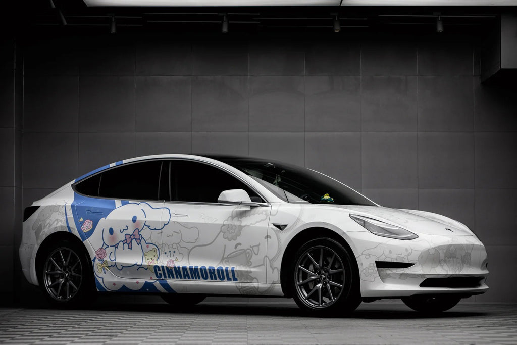 White Kuromi Full Size Car Wrap [UW-41]