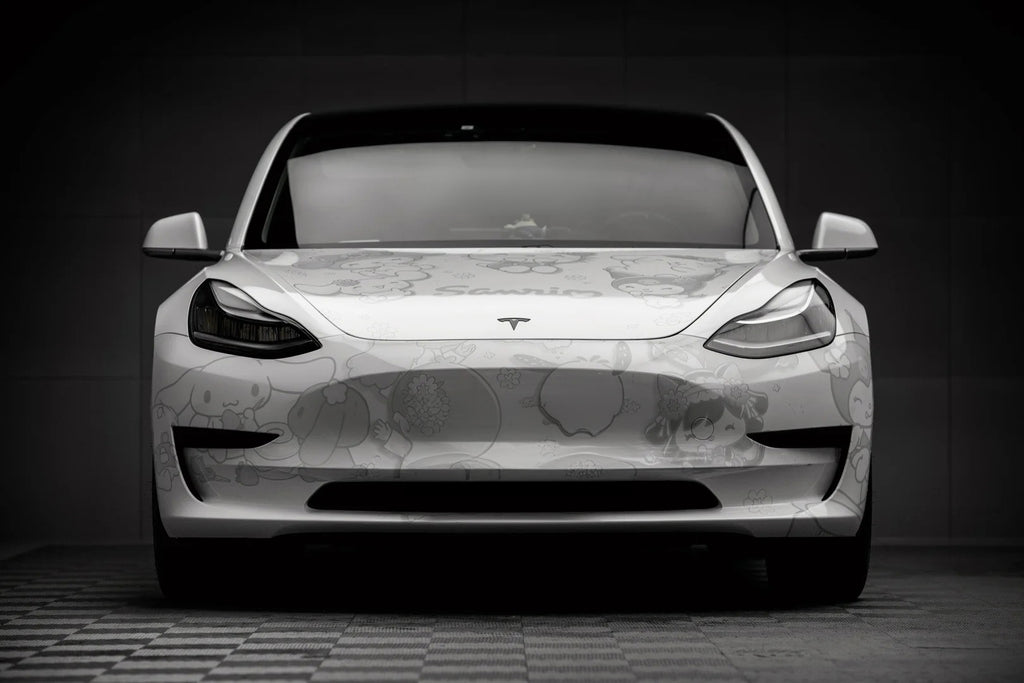 White Kuromi Full Size Car Wrap [UW-41]