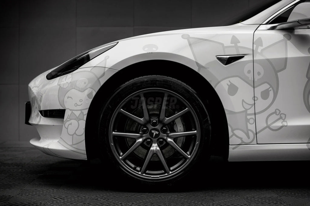 White Kuromi Full Size Car Wrap [UW-41]