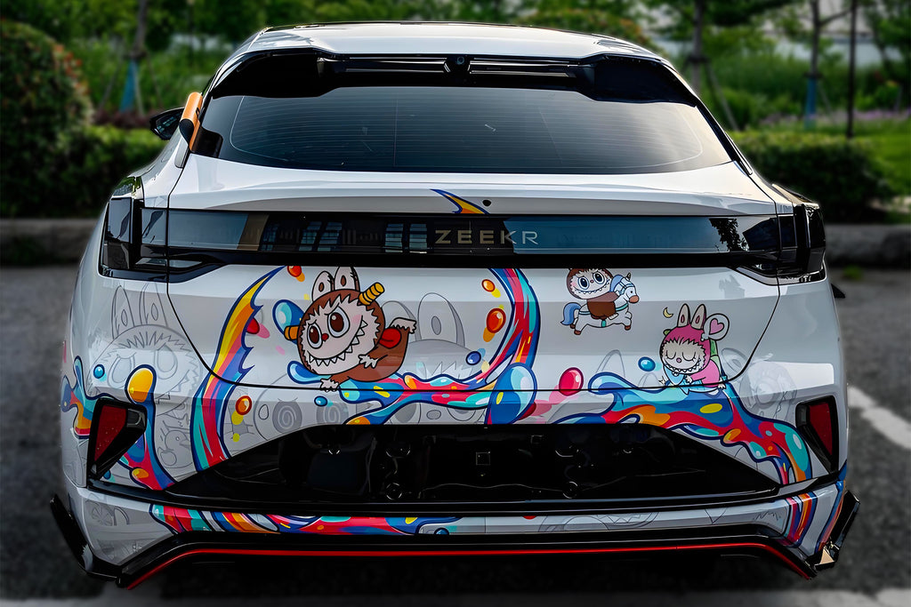 White Labubu Car Wrap [UW-57]