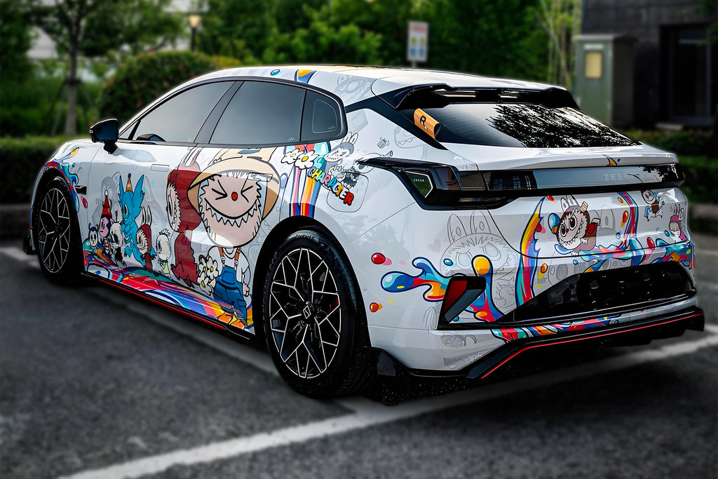 White Labubu Car Wrap [UW-57]