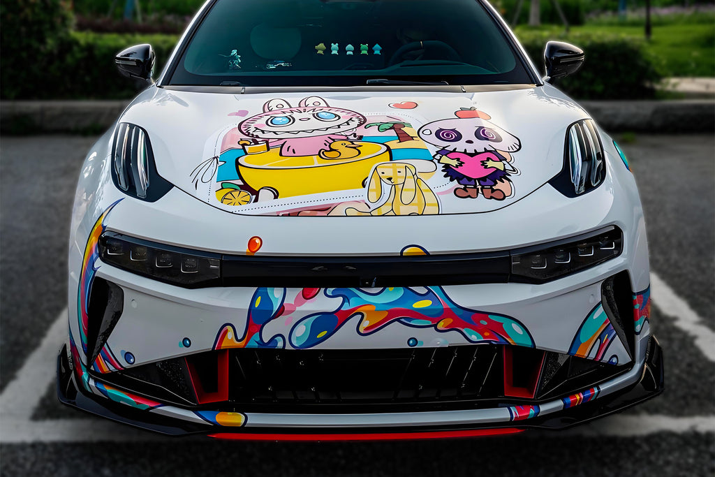 White Labubu Car Wrap [UW-57]