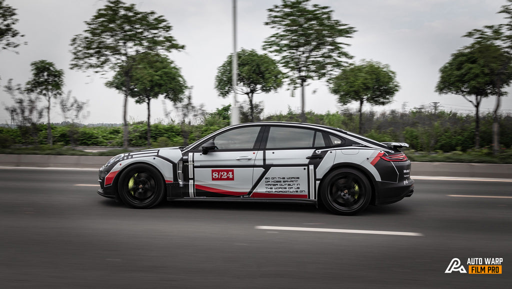 White Lego Full Size Car Wrap