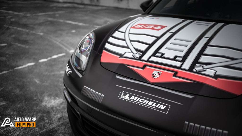 White Lego Full Size Car Wrap