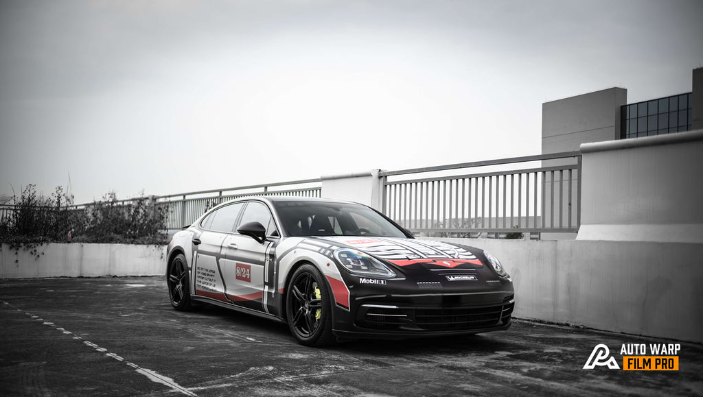 White Lego Full Size Car Wrap