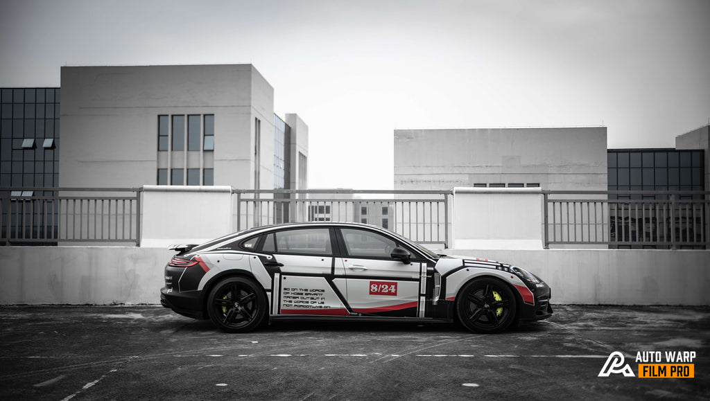White Lego Full Size Car Wrap