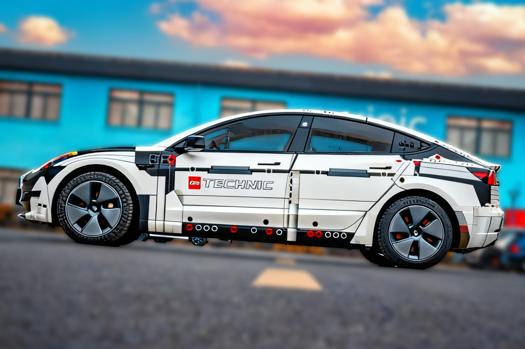 White Lego Car Wrap [UW-52]