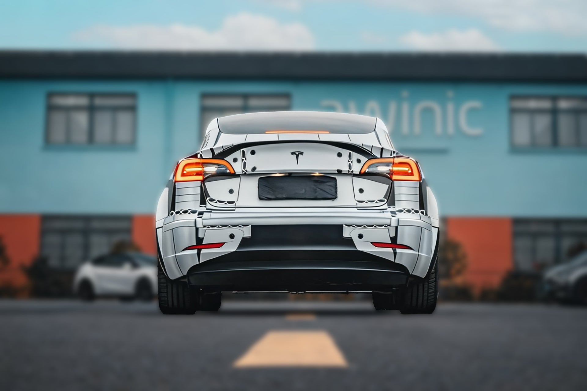 White Lego Car Wrap [UW-52]