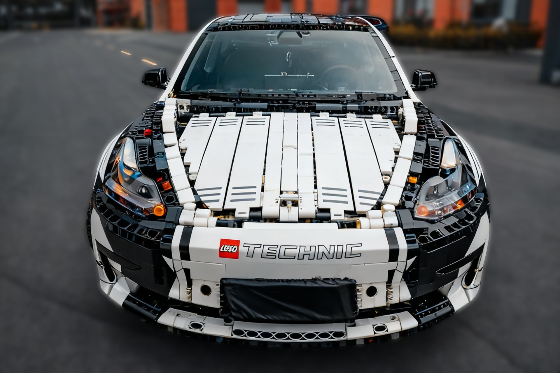 White Lego Car Wrap [UW-52]