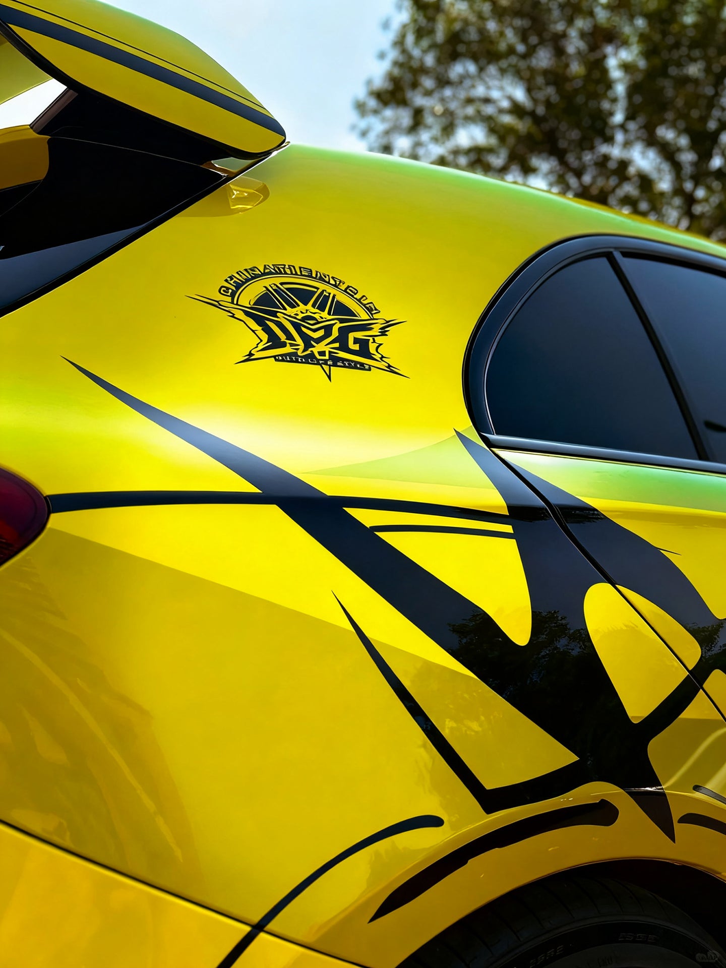 Yellow AMG Full Car Wrap [UW-49]