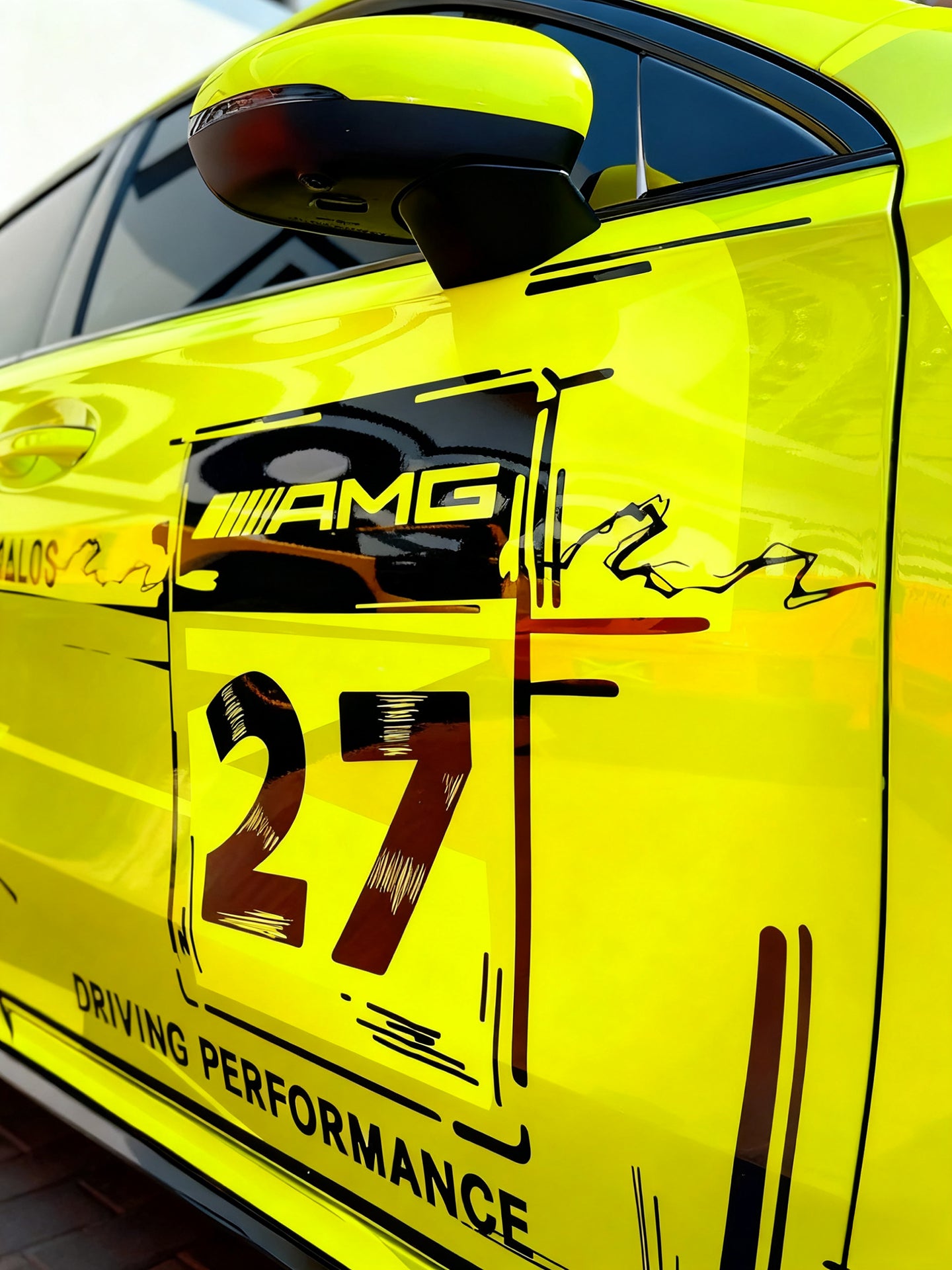 Yellow AMG Full Car Wrap [UW-49]