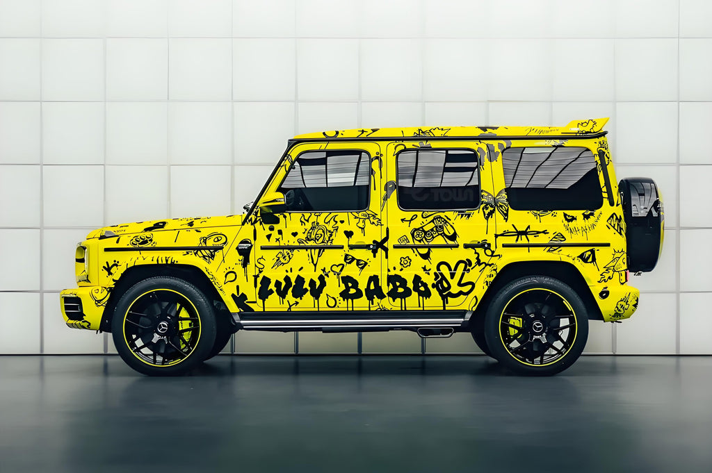 Yellow Lulu Babo Full Size Car Wrap  &nbsp;