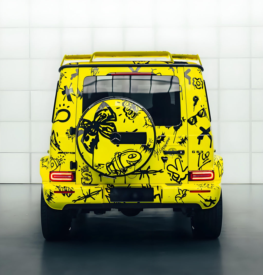 Yellow Lulu Babo Full Size Car Wrap  &nbsp;