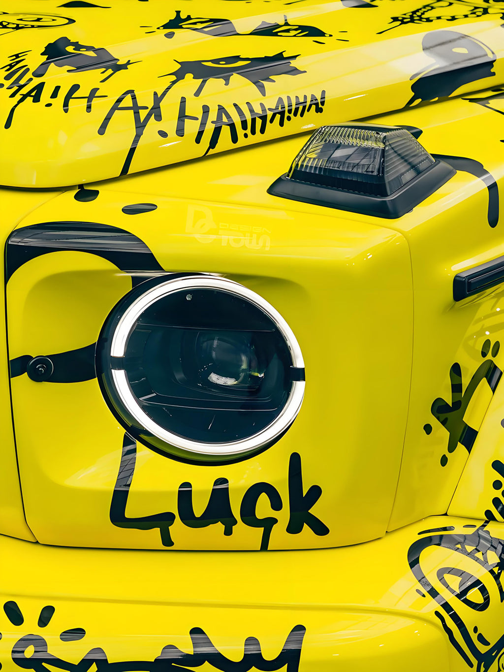 Yellow Lulu Babo Full Size Car Wrap  &nbsp;