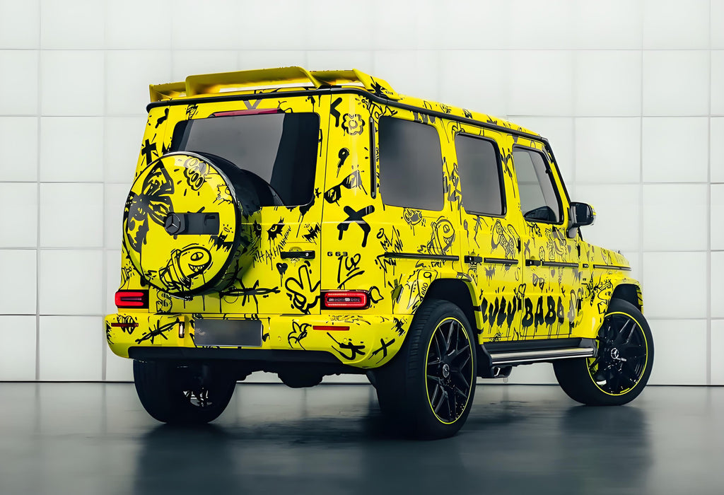 Yellow Lulu Babo Full Size Car Wrap  &nbsp;