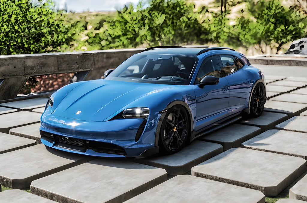 Car Blue Wraps Series