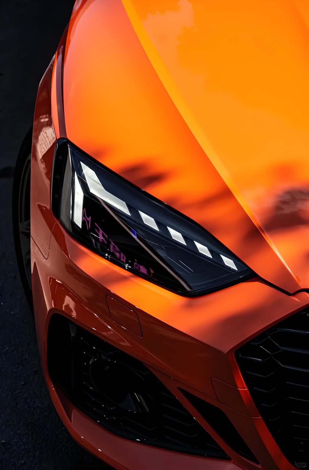 Car Orange Wraps Series